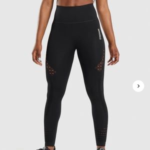 black gym shark leggings